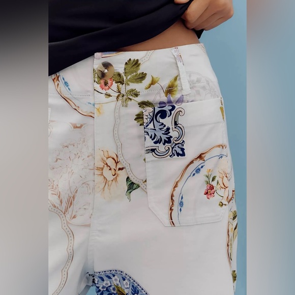 NWT The Colette Cropped Wide-Leg Pants By Maeve - Picture 4 of 4